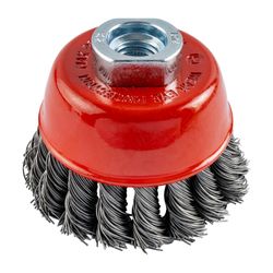 Wire Cup Brush Twisted 80mmxm14 Bulk
